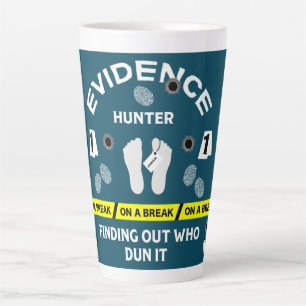 Caneca De Café Latte Investigador de criminalística científica forense