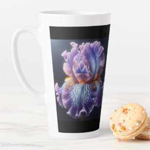 Caneca De Café Latte Íris com barba roxa