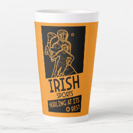 Caneca De Café Latte Irish Hurling Sport