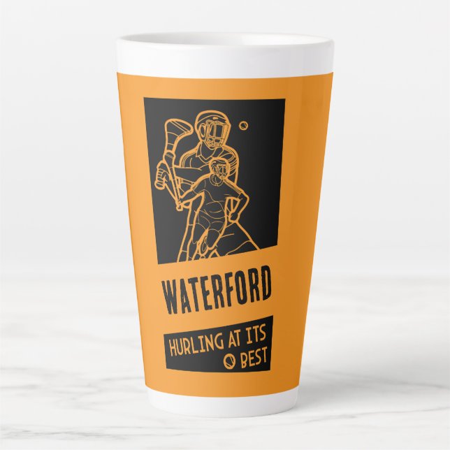 Caneca De Café Latte Irish Hurling Sport (Frente)