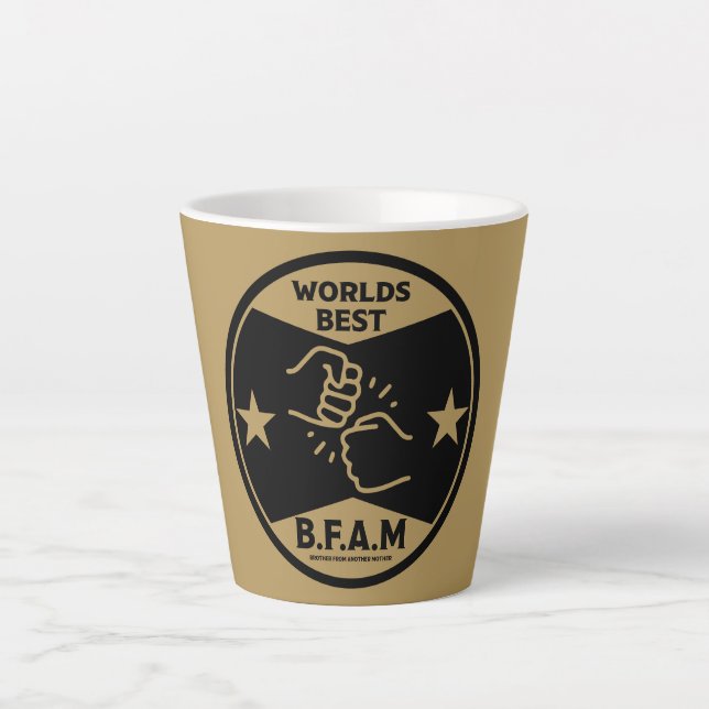 Caneca De Café Latte Irmão De Outra Mãe (Frente)