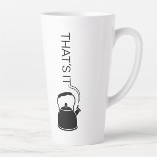 Caneca De Café Latte Isso é texto transmitindo da chaleira