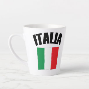 Caneca De Café Latte Italia Flag Itália