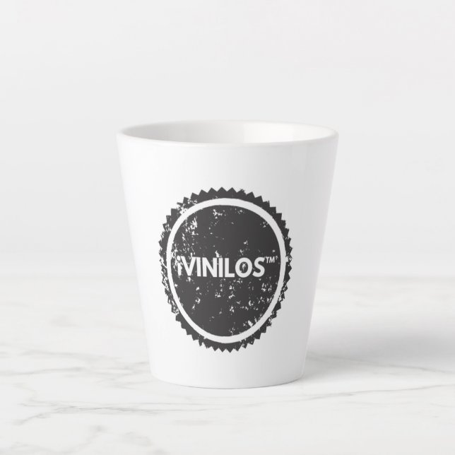 Caneca De Café Latte iVINILOS™ TAZA 02 (Frente)
