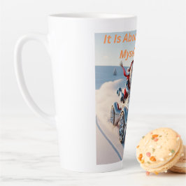 Caneca De Café Latte Já é hora de eu arranjar um presente, Papais noeis