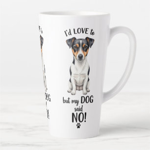 Caneca De Café Latte Jack Russell engraçado que eu adoraria, mas meu ca