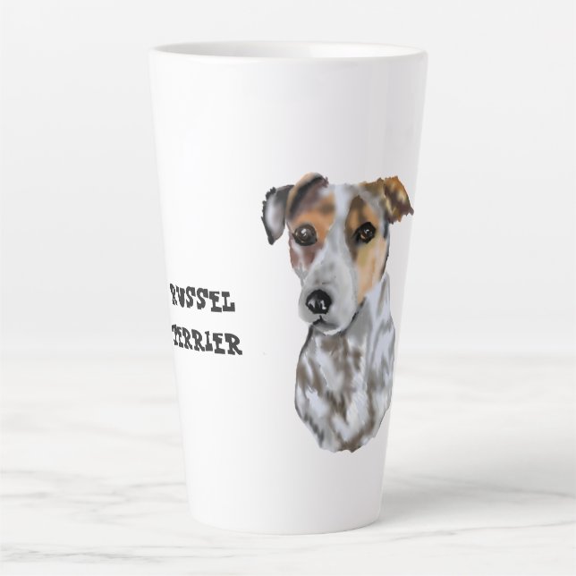Caneca De Café Latte Jack Russell Terrier White (Frente)