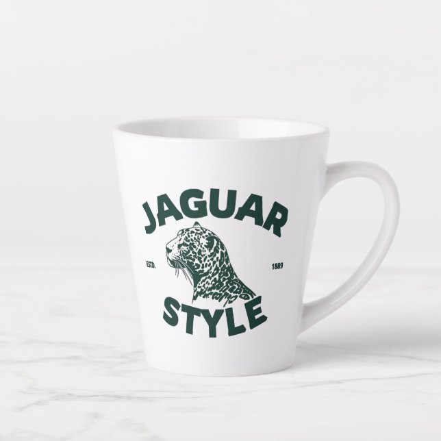 Caneca De Café Latte Jaguar Latte Mug (Direita)