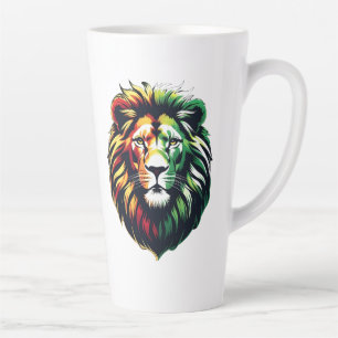 Caneca De Café Latte Jah Bless - Reggae Energy Latte Mug