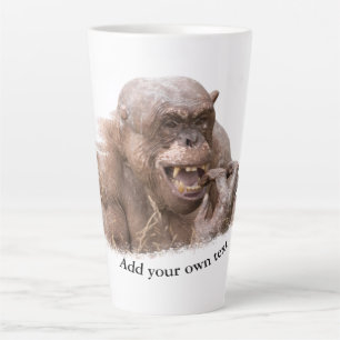 Caneca De Café Latte Jambo, o Chimp sem cabelo