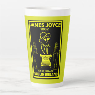 Caneca De Café Latte James Joyce Dublin Irlanda