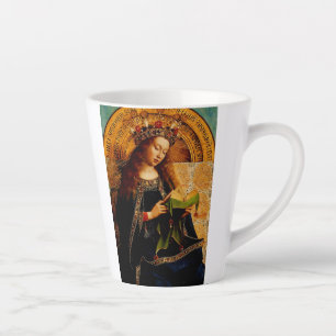 Caneca De Café Latte Jan van Eyck - Coleção de Belas Artes da Virgem Ma