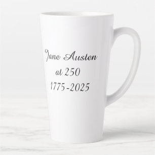 Caneca De Café Latte Jane Austen aos 250 anos