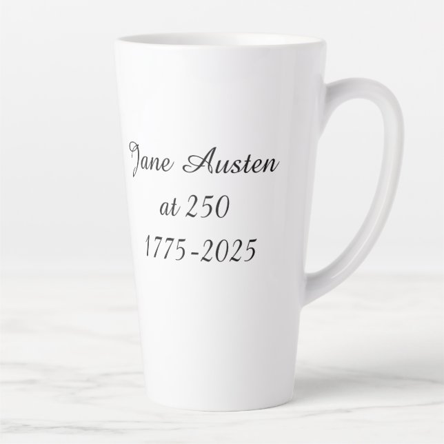 Caneca De Café Latte Jane Austen at 250 (Direita)