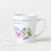 Jane Austen Motto Floral Mug