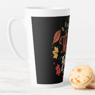 Caneca De Café Latte Jantar de Ação de Graças Festa Família Feriados pr