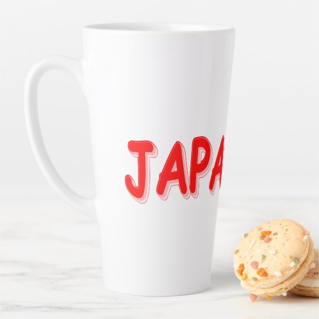 Caneca De Café Latte "JAPONÊS" Design. Comprar Agora (In Situ)
