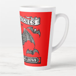 Caneca De Café Latte Japonês Safety Match Art Bats