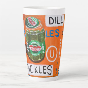 Caneca De Café Latte Jar of Pickles