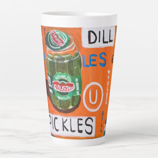 Caneca De Café Latte Jar of Pickles (Frente)