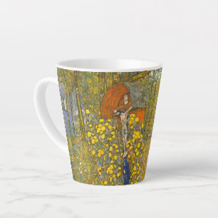 Caneca De Café Latte Jardim de Fazenda Gustav Klimt com Crucifix