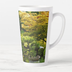 Caneca De Café Latte Jardim Japonês