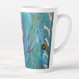 Caneca De Café Latte Jardim oceânico