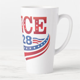 Caneca De Café Latte JD Vance Presidente 2028