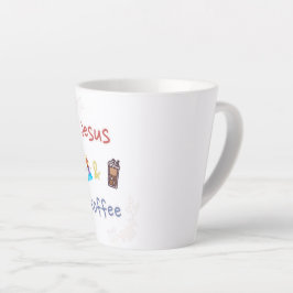 Caneca De Café Latte Jesus + Café Lata-Lata