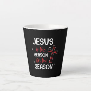 Caneca De Café Latte Jesus É A Razão Da Época