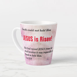 Caneca De Café Latte JESUS É RISEN Christian Páscoa Cross