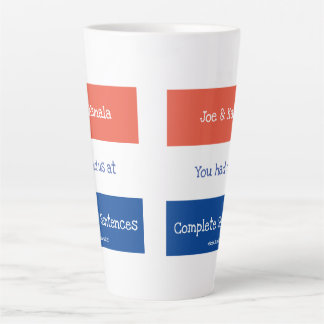 Caneca De Café Latte Joe & Kamala Tall Coffee Mug