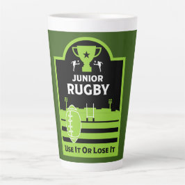 Caneca De Café Latte Jogadores Júnior de Rugby