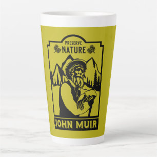 Caneca De Café Latte John Muir Conservador Americano