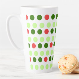 Caneca De Café Latte Jolly Holiday Polka Dots