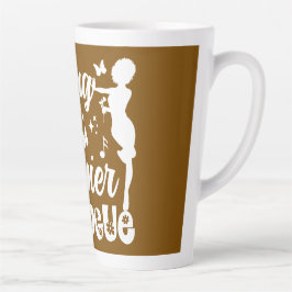 Caneca De Café Latte Jornada de Autocompaixão | Domando meu Diálogo Int