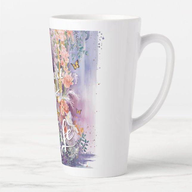 Caneca De Café Latte Joy Da Vida (Direita)