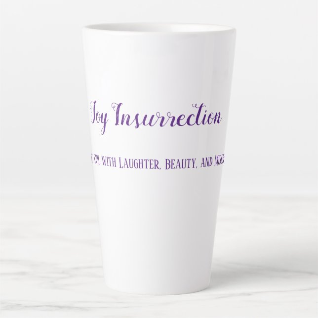Caneca De Café Latte Joy Insurretion 16 oz Latte Mug (Frente)