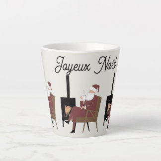 Caneca De Café Latte Joyeux Noël Tasse Latte Père Noël Cocooning