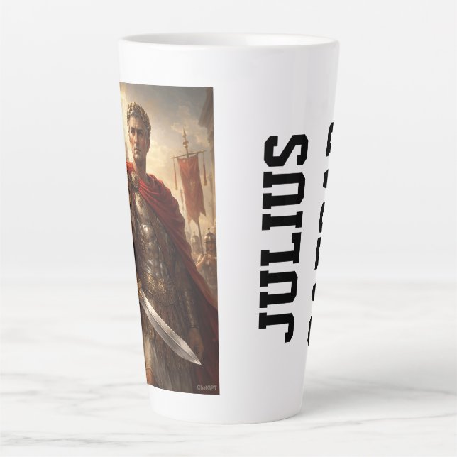 Caneca De Café Latte Júlio César (Frente)