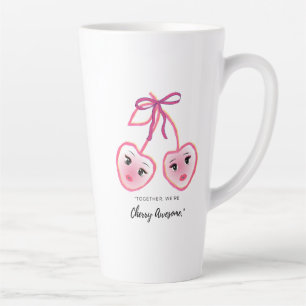 CANECA DE CAFÉ LATTE JUNTOS SOMOS CEREJA INCRÍVEL