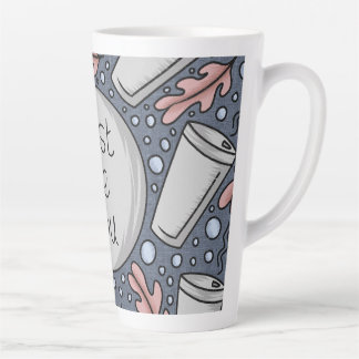 Caneca De Café Latte Just be you- hand drawn illustration