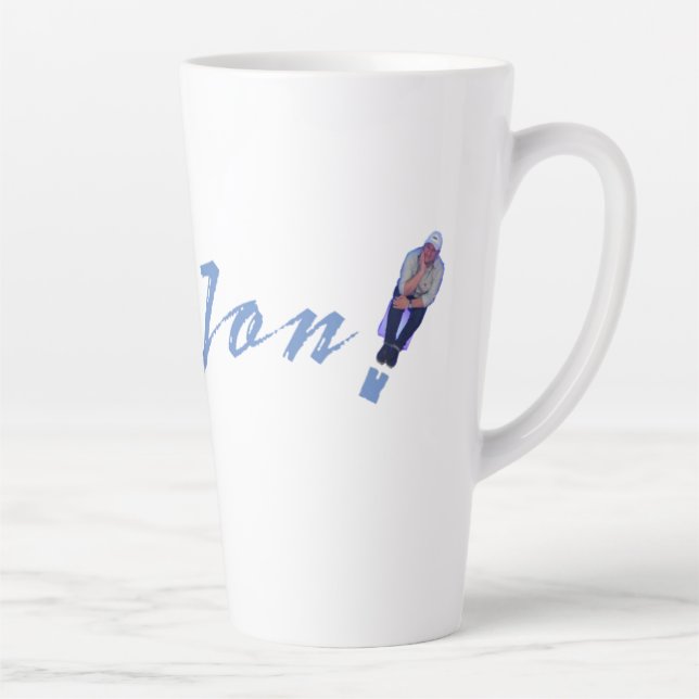 Caneca De Café Latte Just Jon Latte Mug (Direita)