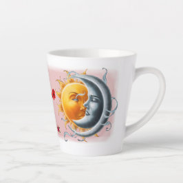 Caneca De Café Latte Just You and Me said the Sun to the Moon on a