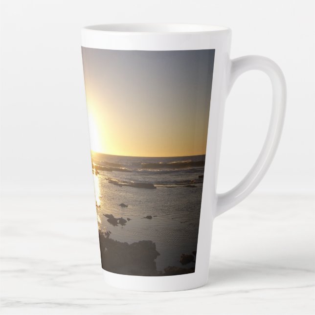 Caneca De Café Latte Kalbarri Beach Sunset Latte Mugs (Direita)