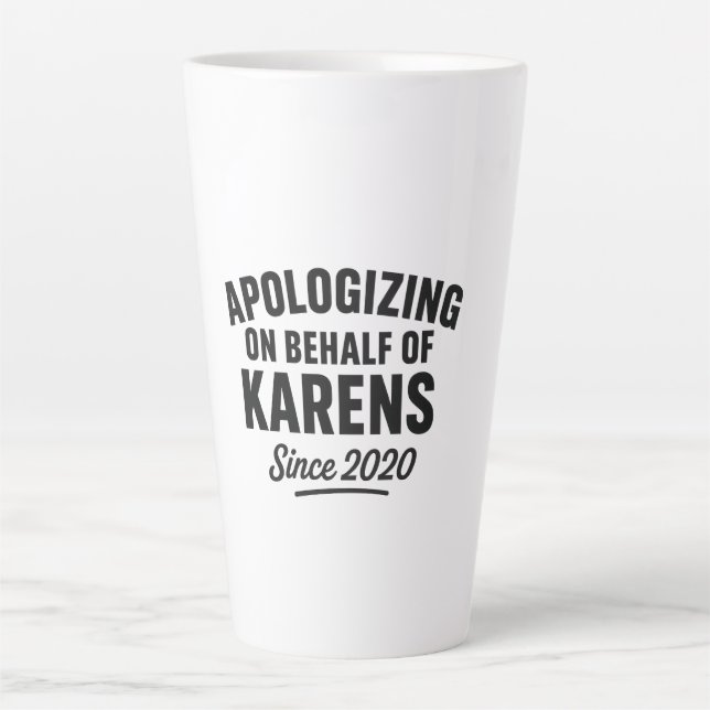 Caneca De Café Latte KAREN real (Frente)