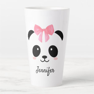 Caneca De Café Latte Kawaii panda fofo personalizado