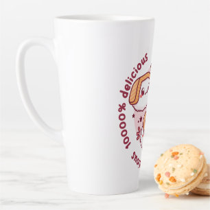 Caneca De Café Latte kawaii sushi com citações engraçadas para amante n