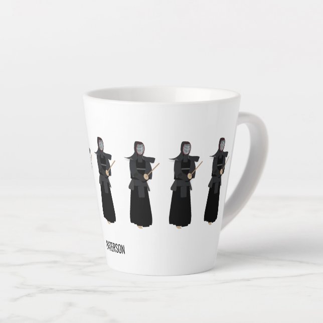 Caneca De Café Latte Kendo (Ângulo direito)