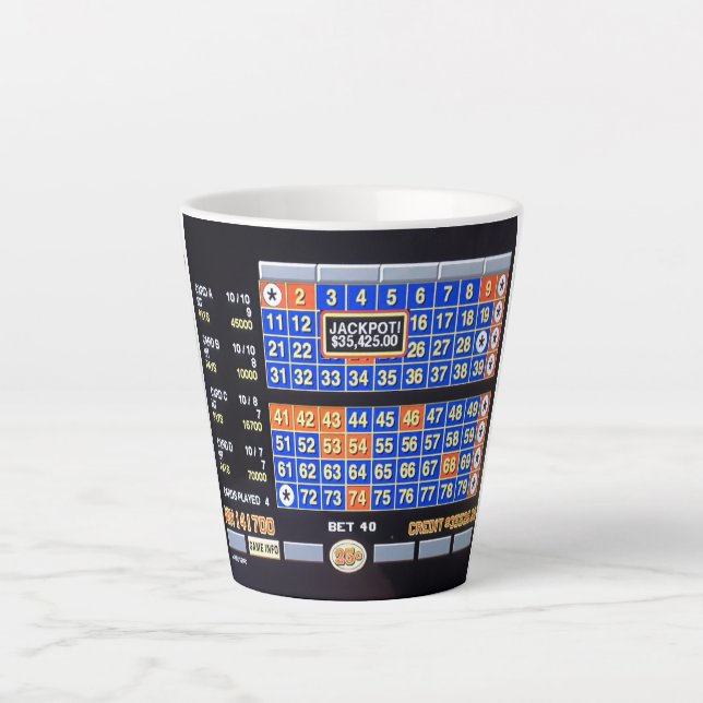 Caneca De Café Latte "Keno Rookie" Latte Mug (Frente)